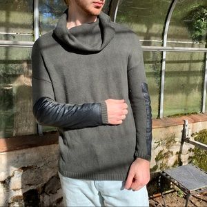 BCBG Maxazria Olive Green Turtleneck